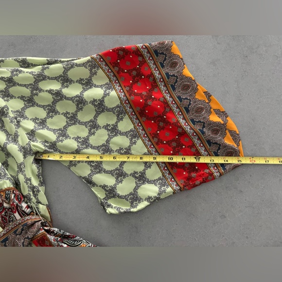 ALICE + OLIVIA Haveri Handkerchief Kimono Mini Dress Tie Sash Belt Size 2 NWT - Picture 9 of 10